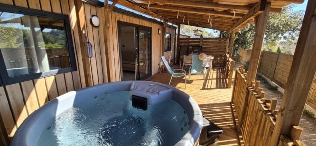 Stacaravan OCÉANE met eigen spa